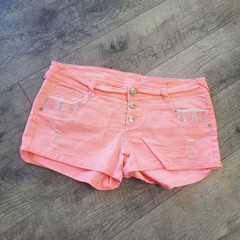 Coral Pink Vanity Shorts